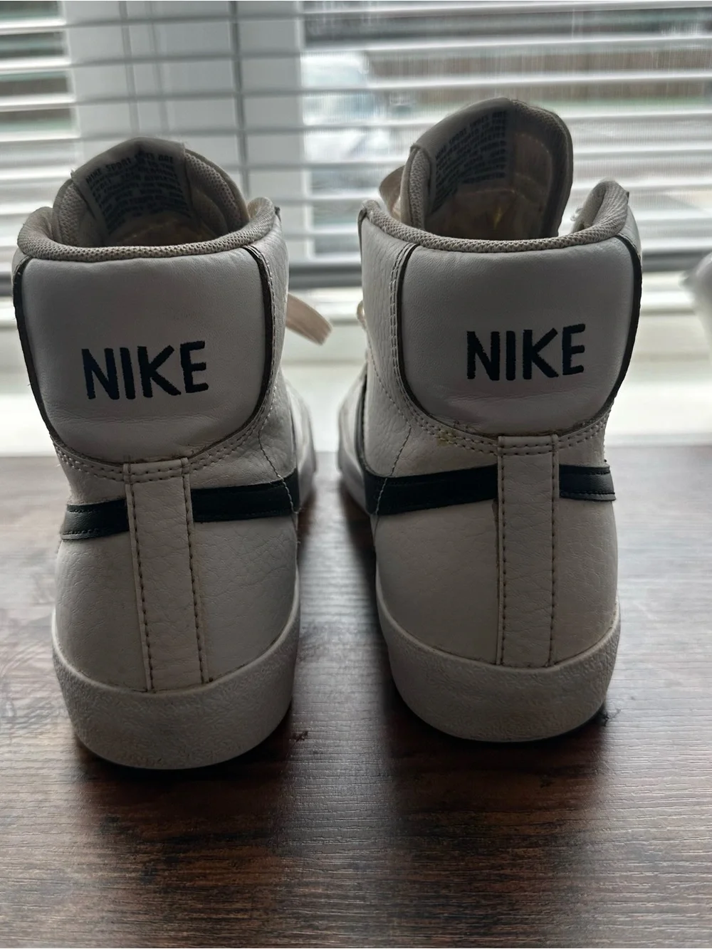 Nike Blazer Mid '77 GS 'White Black' Vintage Hightop Sneaker 7Y